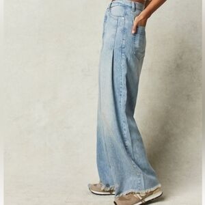 Free People SUPER SWEEPER Wide Leg High Rise Pants